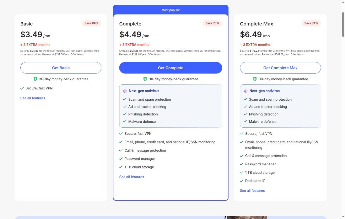 NordVPN pricing plans